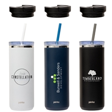 Perka(R) Trent 18 oz Double Wall, Stainless Steel Hot / Cold Tumbler