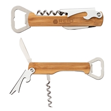 Malbec Multi - Function Bamboo Bar Tool