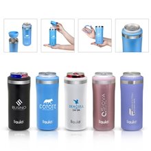 Liquid Fusion(R) 12 oz Double Wall, Stainless Steel Skinny Can Cooler