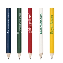 Round Wooden Golf Pencil