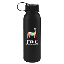 Terrain - 24 oz Metalike Bottle with Tethered lid and Digital Imprint