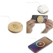 FSC(R) 100 Bamboo MagClick(TM) Fast Wireless Charging Pad