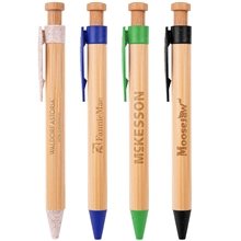 The Camden Bamboo Retractable Wheat Straw Eco - Pen