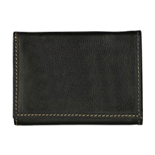 Andrew Philips(R) Leather Contrast Stitch Tri - Fold Wallet