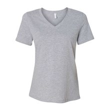 BELLA + CANVAS - Womens Relaxed Heather CVC V - Neck Tee
