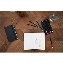 Moleskine(R) Coloring Kit - Sketchbook and Watercolor Pencils