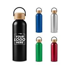 24oz Vigor Aluminum Bottle With Bamboo Lid