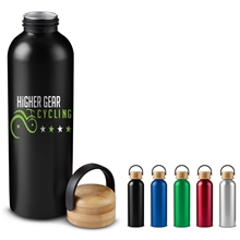 24oz Vigor Aluminum Bottle With Bamboo Lid