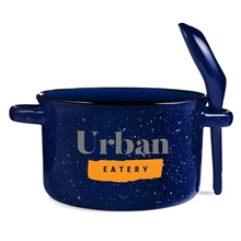 Prime Line Campfire 20 oz Ceramic Soup Bowl With Spoon