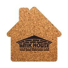 Cork Coasters House Shape
