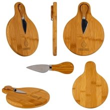 Small Bamboo Cutting Board With Cheese Knife