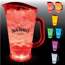 70 oz Lites Up Textured Plastic Beer Pitcher with Handle