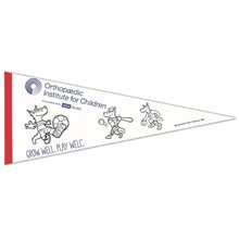 12 x 30 Felt Pennant - Color - Me - With 1 sewn Strip