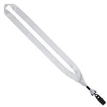 3/4 Dye - Sublimated Lanyard with Metal Crimp and Metal Bulldog Clip w / Swivel