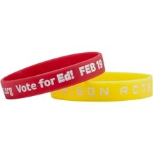 Debossed With Color Fill Silicone Wristband