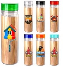Clear View 18 oz Full Color Bamboo Pattern Bottle