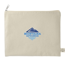 Organic 8 oz Cotton Flat Travel Pouch