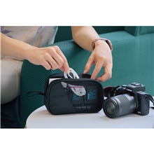AeroLOFT(R) Jet Black Tech Organizer Mesh Pouch