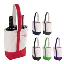 Deux Wine Bottle Tote Bag