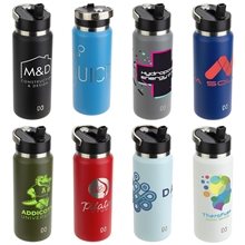 NAYAD(R) Ranger 26 oz Stainless Double - wall Bottle with Flip - Top Spout