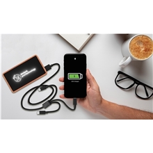 SCX Innovative Design(TM) Maple Wood Wireless Power Bank 5000 mAh