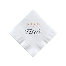 Beverage Napkin - White