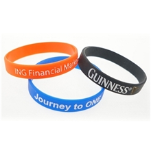 Silicone Wrist Band w / Printed Logo