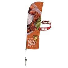 10.5 Value Blade Sail Sign Kit (Double - Sided With Spike Base)