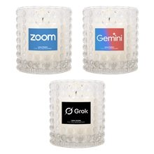 6 oz Candle in Bubble Texture Jar
