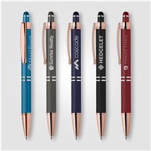 Phoenix Softy Rose Gold Classic Pen w / Stylus - Laser
