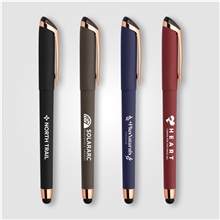 Gazelle Gel Softy Rose Gold Pen w / Stylus