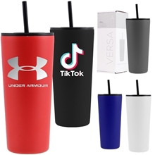22 oz Powder - coated Tumbler With Hot Cold Lid
