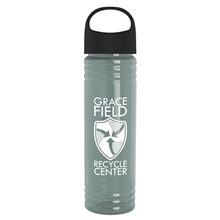 24 oz Slim Fit UpCycle rPET Bottles With Oval Crest Lid