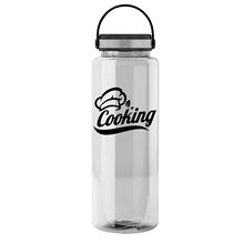 The Guzzler - 32 oz Transparent Bottle with EZ Grip lid
