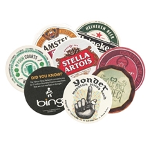 3.5 Circle Round Medium Weight Pulpboard Coaster w / 4 Color Process Printing