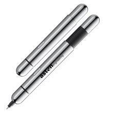 LAMY Pico Push - Action Ballpoint Pocket Pen Transforms to Full Size Chrome Lacquer