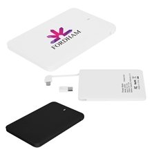 Slim 2500 MAH 3- In -1 Power Bank