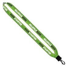 3/4 Dye - Sublimated Lanyard with Plastic Clamshell and Plastic Swivel Snap