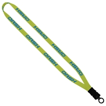 1/2 Dye - Sublimated Stretchy Elastic Lanyard with Plastic Snap - Buckle Release