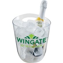 125 oz Plastic Champagne Ice Bucket with Handle