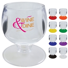 12oz Short Stem Plastic Wine Goblet