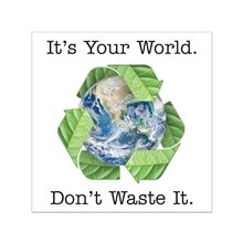 Square Sticker Square Corner 3 x 3 White Vinyl Permanent Adhesive Back Digital