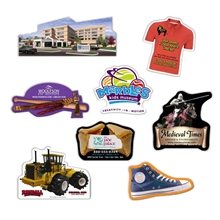 9 Sq Custom Corners Flat Flexible Magnet