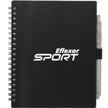 5.5 x 7 FSC(R) Recycled Spiral Notebook w / rPET Pen