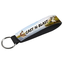 Full Color Single Neoprene Wristband with 26mm Key Ring