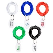 EVA Bracelet Wrist Coil w / Tag Keyring