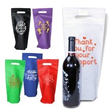 Thrifty Single Bottle Wine Bag