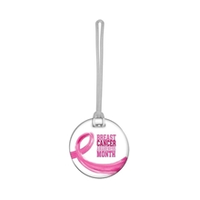 Acrylic Bag Tag w / Strap - 2.25x2.25 Round