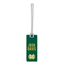 Acrylic Bag Tag w / Strap - 1.375x 2.875 Rect