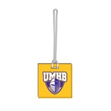 Acrylic Bag Tag w / Strap - 2.25x2.25 Square